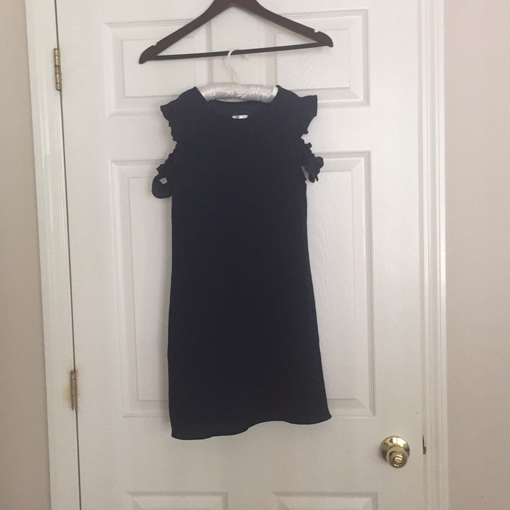 Navy blue couture dress for girls.